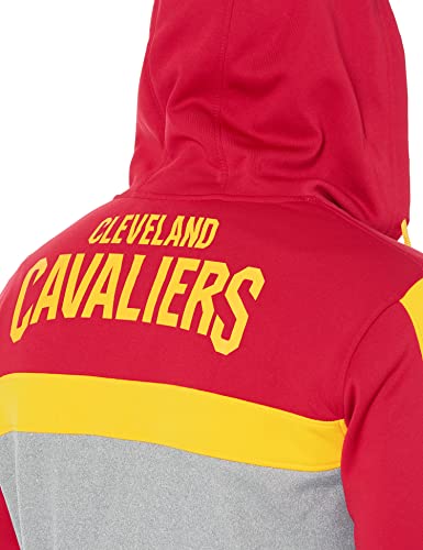 Ultra Game NBA Cleveland Cavaliers Mens Soft Fleece Full Zip Jacket Hoodie, Team Color, Small