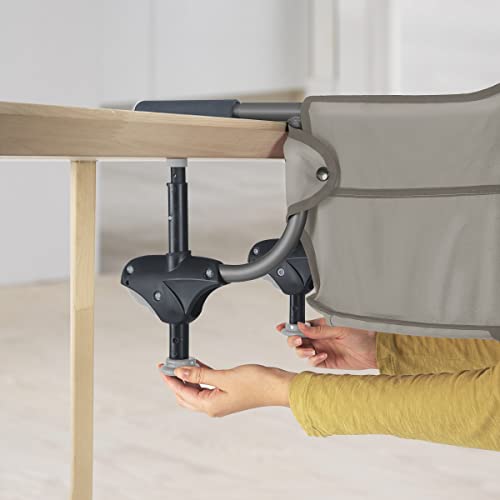 Chicco Caddy Hook-On Chair, Portable High Chair for Babies and Toddlers, for Children up to 37 lbs, Lightweight, Compact Fold | Nature/Grey