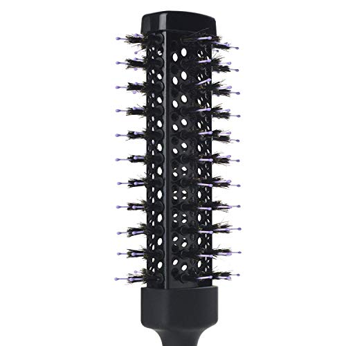 Wet Brush Beach Waves Round Brush for All Hair Types A Perfect Blow Out with Less Pain, Effort and Breakage Rectangular Barrel, Black