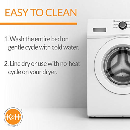 KandH Pet Products Self-Warming Crate Pad Mocha X-Small 14 x 22 Inches