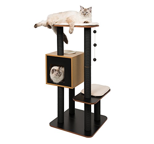Vesper Cat Tree, High Base, Black , 52046