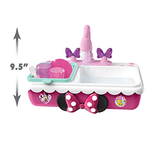 Minnie's Happy Helpers Magic Sink Set, Pretend Play Working Sink, Kids Kitchen Set Toys, by Just Play, Multi-color