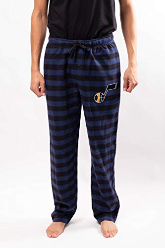 Ultra Game NBA Utah Jazz Mens Sleepwear Super Soft Flannel Pajama Loungewear Pants, Team Color, XX-Large