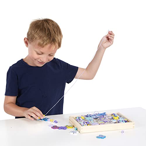 Melissa and Doug Sweet Hearts and Butterfly Friends Bead Set of 2 - 250+ Wooden Beads