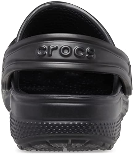 Crocs Kids' Classic Clog , Black/Black, 3 Little Kid