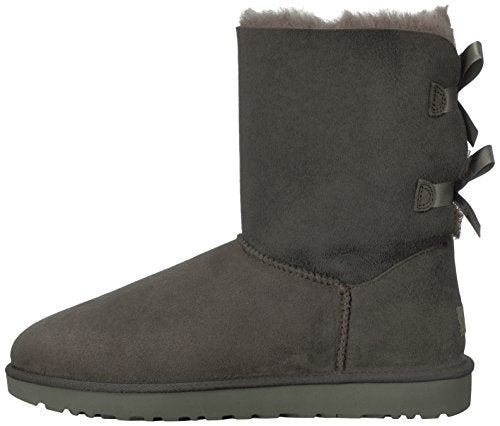 UGG Women's Bailey Bow II Boot, Grey, 10