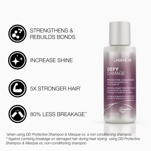Defy Damage Protective Conditioner | For Color-Treated Hair | Strengthen Bonds and Preserve Hair Color | With Moringa Seed Oil and Arginine | 1.7 Fl Oz