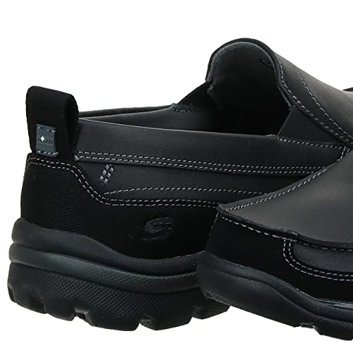 Skechers USA Men's Relaxed Fit Memory Foam Superior Gains Slip-On,8 M US,Black