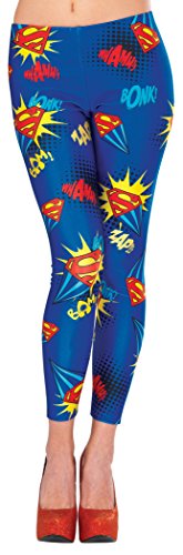 Rubie's womens Dc Comics Supergirl Leggings Adult Sized Costumes, As Shown, One Size US