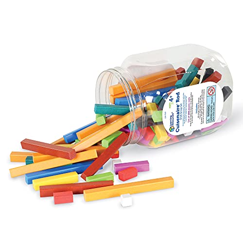 Learning Resources Cuisenaire Rods Small Group Set: 155 Piece Plastic Set, Multi-color