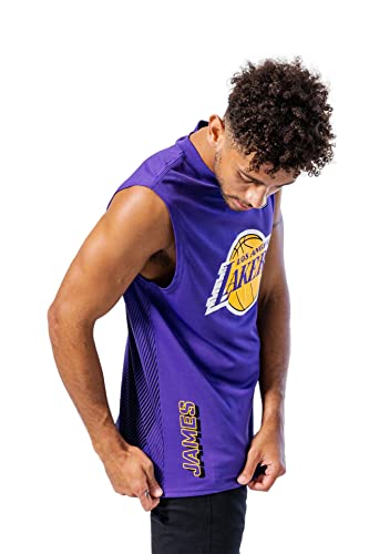 Ultra Game NBA Los Angeles Lakers - Lebron James Mens Active Tank Top, Team Color, Small