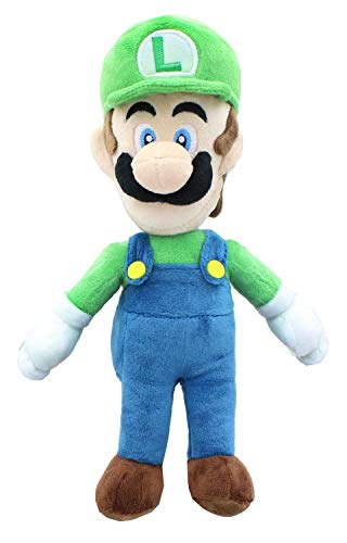 Little Buddy Super Mario All Star Collection 1415 Luigi Stuffed Plush, 10',Multi-Colored
