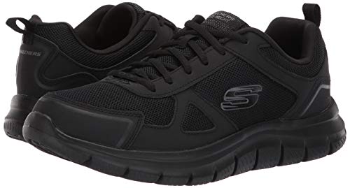 Skechers Men's Track Scloric Oxford, Black, 10.5 M US