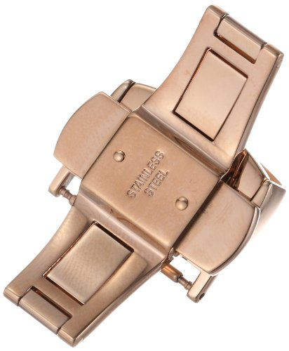Hadley-Roma 18mm IP Rose Gold-Plated Push Button Deployant Clasp