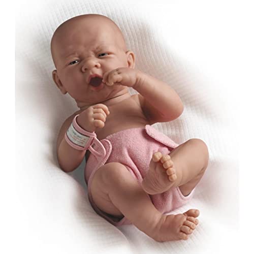 JC Toys La Newborn Boutique - Realistic 14' Anatomically Correct Real Girl Baby Doll ââ‚¬â€œ All Vinyl ââ‚¬Å“First Yawnââ‚¬Â Designed by Berenguer ââ‚¬â€œ Made in Spain (18505) , Pink