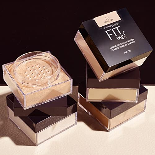 Maybelline Fit Me Loose Setting Powder, Face Powder Makeup and Finishing Powder, Medium Deep, 1 Count