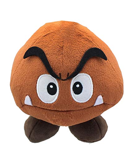 Little Buddy Super Mario All Star Collection 1427 Goomba Stuffed Plush, 5', Multi-colored