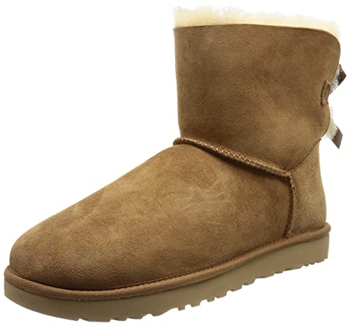 UGG Women's Mini Bailey Bow Ii Boot, Chestnut, 5