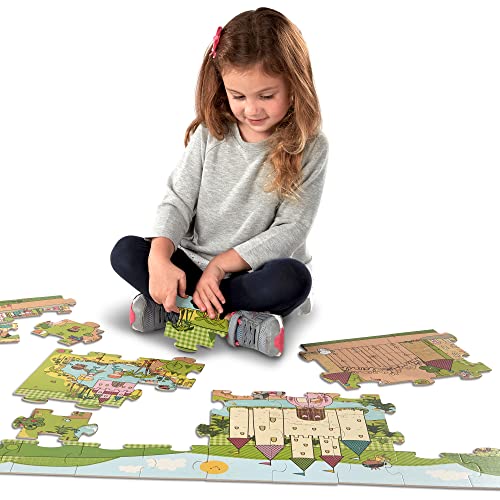 Melissa and Doug Natural Play Giant Floor Puzzle: Princess Fairyland (60 Pieces)