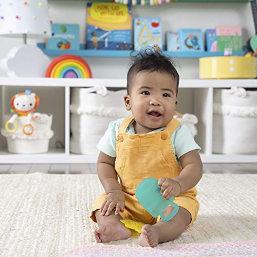 Bright Starts Sunny Soothers 2pk Multi-Textured Bpa Free Baby Teethers in Cute Sun and Popsicle Shapes, Ages 3 Months+