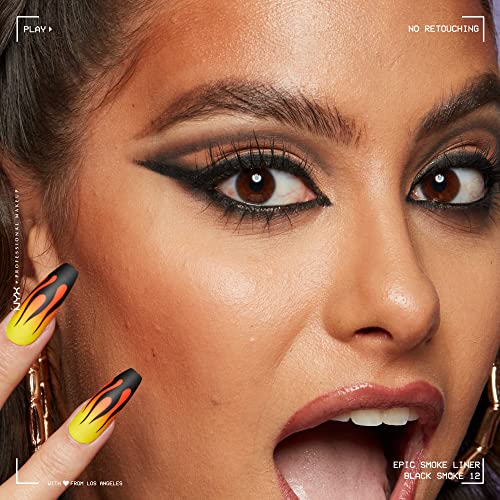 NYX PROFESSIONAL MAKEUP Epic Smoke Liner, Vegan Smokey Eyeliner - Black Smoke (Black)