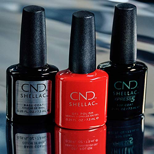 CND Shellac Gel Nail Polish Base Coat, First Step Adhesive Layer for Longwear NailPaints with No Nail Damage, 0.25 fl oz