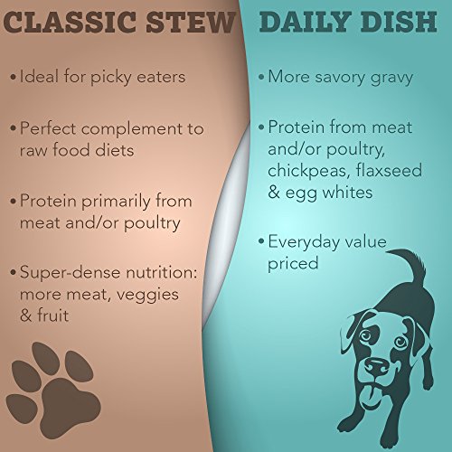 Caru Daily Dish Beef Stew, Natural Adult Wet Dog Food with Real Chunks of Beef, with Added Vitamins and Minerals, Non-GMO Ingredients (12.5 oz) - 12 Pack
