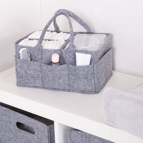 Sammy and Lou Felt Storage Caddy, Gray (103122)