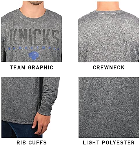 Ultra Game NBA Men's Active Long Sleeve Pullover T-Shirt Small