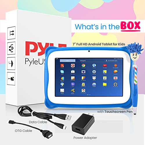 Kids Tablet with Stylus Pen, 7 Inch Android Tablet with 1080p HD Display, Dual Camera, WiFi Compatibility, Quad-Core Processor, 1GB RAM, 8GB Storage, Kid Proof Cover
