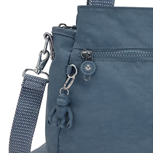 Kipling Women's Elysia Crossbody, Lightweight, Multi-Compartment Magnetic Snap Pockets, Shoulder Bag, Brush Blue