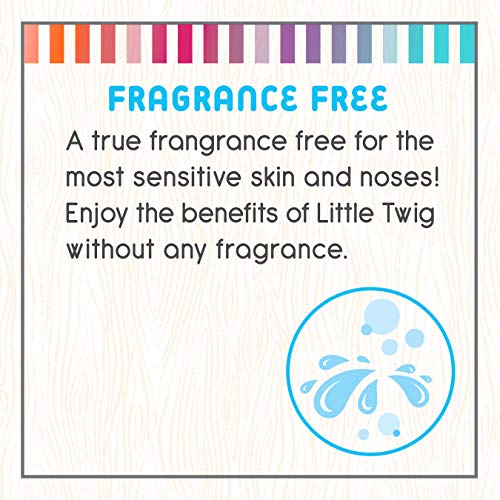 Little Twig Bubble Bath, Natural Plant Derived Formula, Fragrance Free, 17 fl oz.