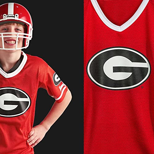 Franklin Sports Georgia Bulldogs Kids College Football Uniform Set - NCAA Youth Football Uniform Costume - Helmet, Jersey, Chinstrap Set - One Size