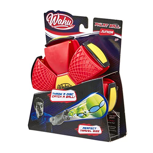 WAHU Phlat Ball Junior Red - Throw A Disc Catch A Ball! - Time Delay Transformation Flying Toy