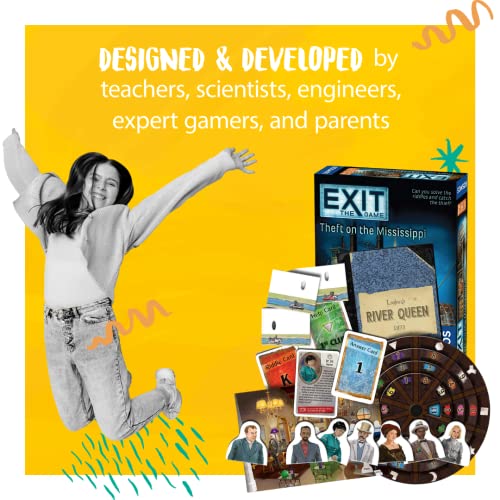 EXIT: Theft on The Mississippi | Escape Room Game in a Box| EXIT: The Game – A Kosmos Game | Family – Friendly, Card-Based at-Home Escape Room Experience for 1 to 4 Players, Ages 12+