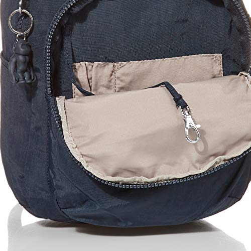 Kipling Women's Seoul Small Backpack, Durable, Padded Shoulder Straps with Tablet Sleeve, School Bag, Blue Bleu 2, 10' L x 13.75' H 4.5' D
