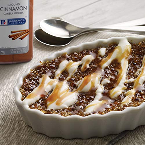 McCormick Culinary Ground Cinnamon, 18 oz - One 18 Ounce Container of Pure Ground Cinnamon Powder Perfect for Professional Use and Baking Cakes, Cookies, Pies, Custards, and Puddings