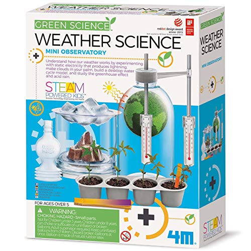 4M Toysmith: Green Science Kits Weather Science Kit, Exciting Activity to Help you Understand How our Weather Works, STEM, Mini Observatory, For Boys and Girls Ages 8 and up