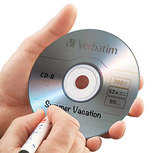 Verbatim CD-R Blank Discs 700MB 80 Minutes 52x Recordable Disc for Data and Music - 50 Pack Spindle