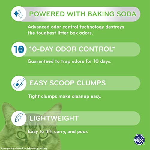 Cat's Pride Premium Lightweight Multi-Cat Hypoallergenic Clumping Litter 10 Pounds, Complete Care