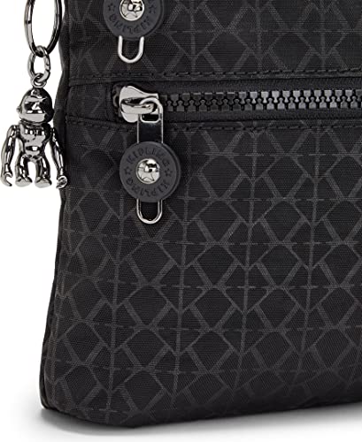 Kipling Women’s Alvar Crossbody, Super Light, Durable Messenger, Nylon Shoulder Bag, Signature Emb