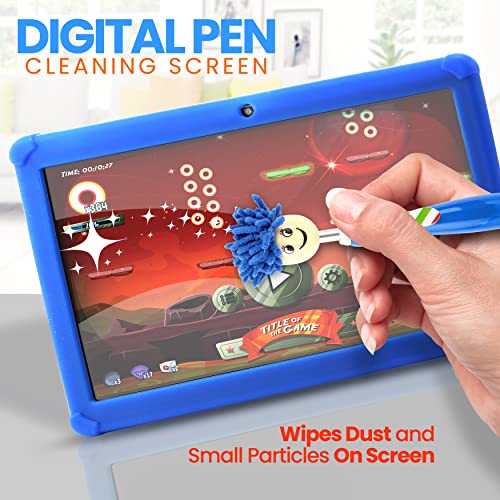 Pyle Kids Tablet with Stylus Pen, 7 Inch Android Tablet with 1080p HD Display, Dual Camera, WiFi Compatibility, Quad-Core Processor, 1GB RAM, 8GB Storage, Kid Proof Cover