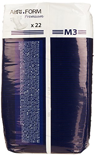 Abena Abri-Form Premium Incontinence Briefs, Level 3, (Medium To Large Sizes) Medium, 22 Count
