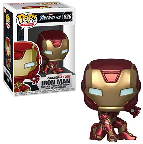 Funko Pop! Marvel: Avengers Game - Iron Man (Stark Tech Suit), Multicolor