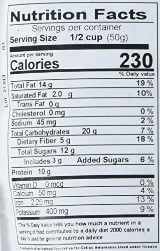 Yupik Organic Kathmandu Trail Mix, 1 lb, with Premium Mango Slices, Almonds, Cranberries, Dry Roasted Soy beans, Pumpkin Seeds, Goji Berries, Brazil Nuts,Brown