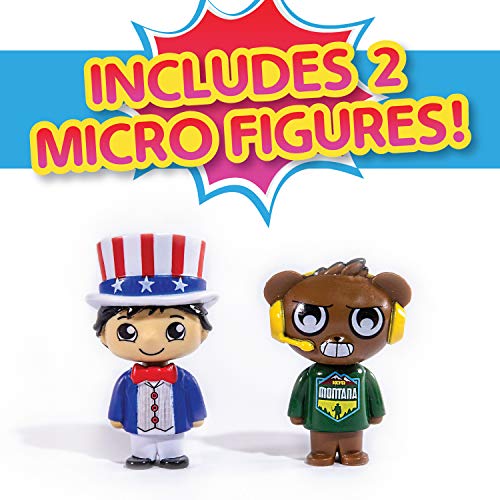 Far Out Toys Ryan’s World Road Trip Board Game, A Journey Through All 50 US States, Educational Adventure, Cities, Towns, Geography, Collectible Micro Figures and Cards, Surprise Suitcase Tiles, Ages 3+