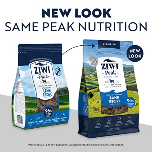 ZIWI Peak Air-Dried Dog Food – All Natural, High Protein, Grain Free and Limited Ingredient with Superfoods (Lamb, 8.8 lb)