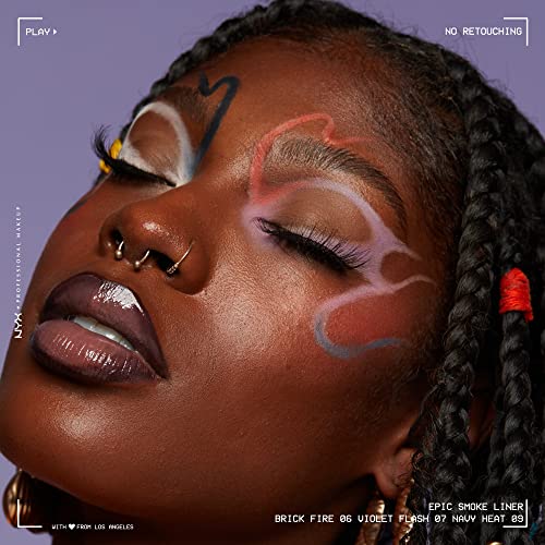 NYX PROFESSIONAL MAKEUP Epic Smoke Liner, Vegan Smokey Eyeliner - Navy Heat (Navy Blue)