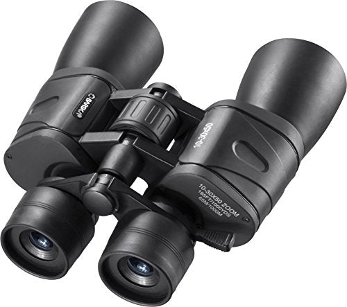 BARSKA unisex-adult 10-30x50 Zoom Gladiator Binocular Black/Black, 21.1 x 7.9 x 24.1