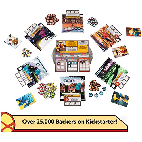 X-Men, Marvel United Board Game with Cards and Collectible Hero Villain Figurines Party Fun Movie Challenge, for Kids and Adults Aged 14 and up